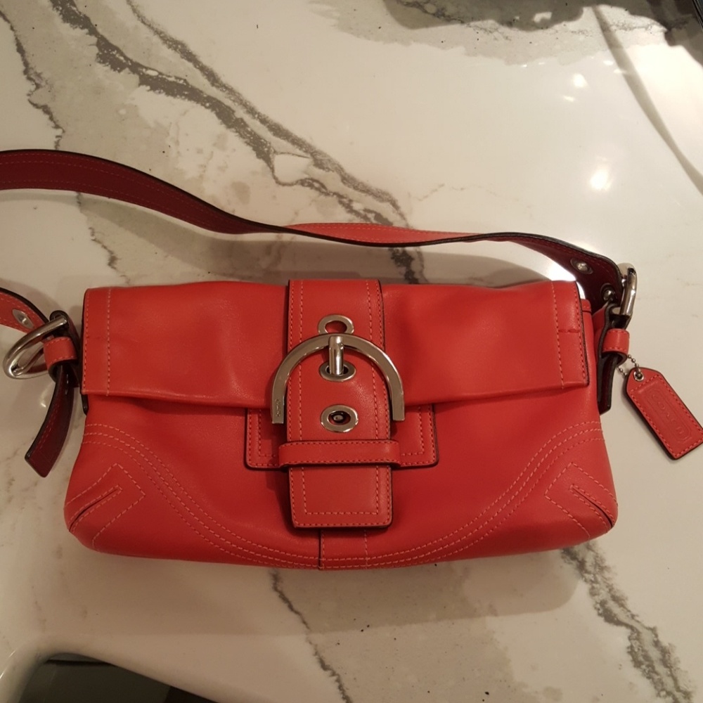 Coach leather purse